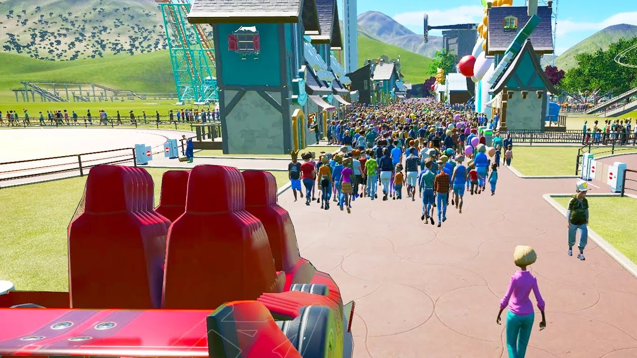 30,000 People Attempted to Stop a Roller Coaster – Planet Coaster 30,000 People Attempted to Stop a Roller Coaster – Planet Coaster