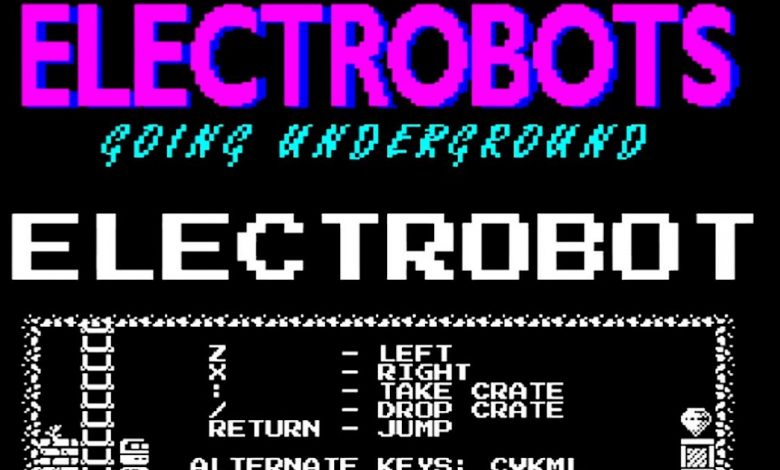 Electrobots Going Underground - A fabulous platformer released for the Acorn Electron, BBC Micro and PC!