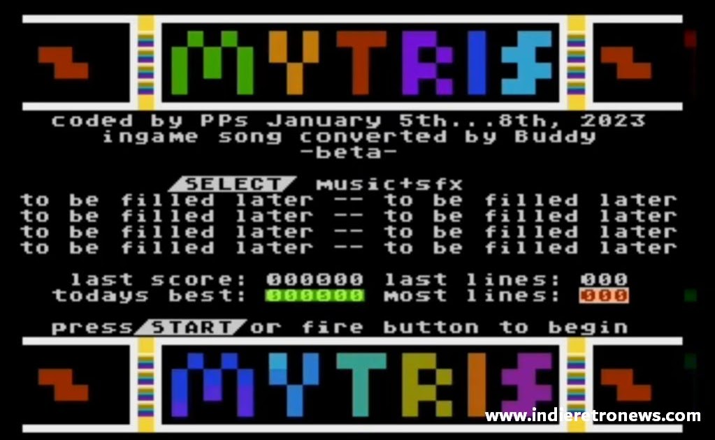 Mytris – A new Tetris clone for the Atari XL/XE with a beta download! Mytris – A new Tetris clone for the Atari XL/XE with a beta download!