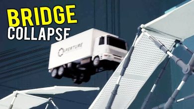 BRIDGE COLLAPSES CAUSING MULTIPLE VEHICLES TO CRASH! – Bridge Constructor Portal Gameplay