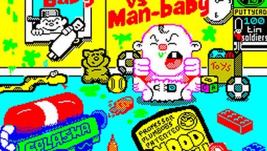 Baby-man Vs Man-baby ZX – A challenging Arcade shooter for the ZX Spectrum by PuttyCAD Baby-man Vs Man-baby ZX – A challenging Arcade shooter for the ZX Spectrum by PuttyCAD