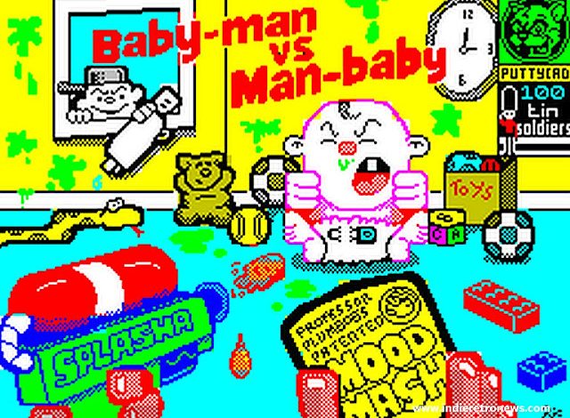 Baby-man Vs Man-baby ZX – A challenging Arcade shooter for the ZX Spectrum by PuttyCAD