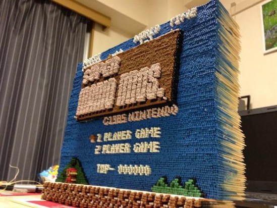 Super Mario Bros in Toothpicks! | GamesYouLoved
