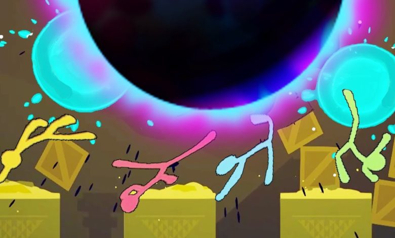 SURVIVING THE BLACK HOLE CHALLENGE?! Regeneration + Breaking Maps! – Stick Fight: The Game Gameplay