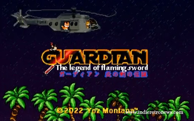 Guardian The legend of Flaming Sword - Upcoming Amiga platformer by Yoz Montana gets a demo tease!