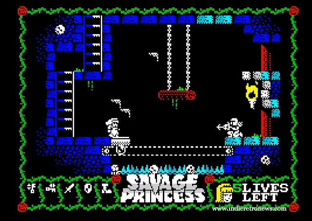 Savage Princess - Charmingly creepy platformer for the ZX Spectrum goes free!