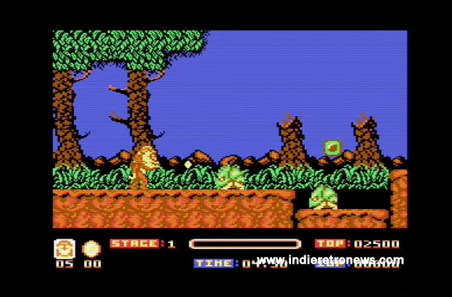 Toki C64 Remastered is in development, early footage shown!