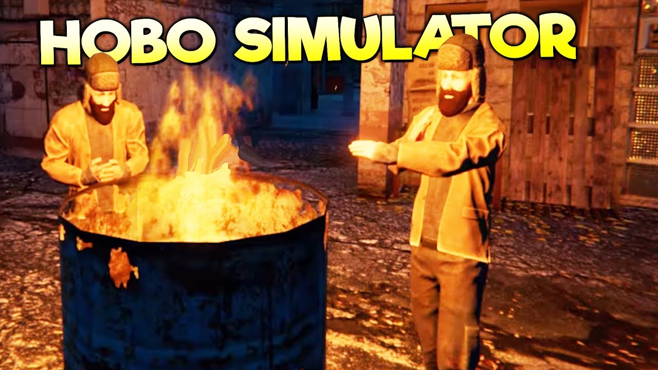 MY SUMMER HOBO SIMULATOR?! SLEEPING IN BOXES AND EATING PIGEONS! – Hobo Tough Life Gameplay