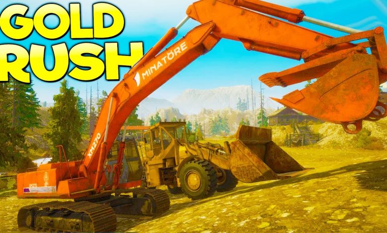 MAKING MILLIONS WITH HEAVY MACHINERY! Gold Digging Simulator – Gold Rush Pre-Alpha Gameplay