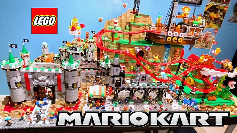 LEGO Mario Kart Roller Coaster | AUSRETROGAMER