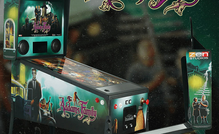 AtGames : The Addams Family Pinball Machine | AUSRETROGAMER