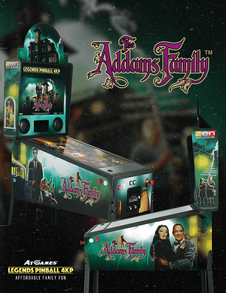 AtGames : The Addams Family Pinball Machine | AUSRETROGAMER AtGames : The Addams Family Pinball Machine | AUSRETROGAMER