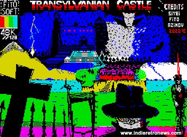 Transylvanian Castle Dx2 - A cool little RPG for the ZX Spectrum 48/128k by Fitosoft