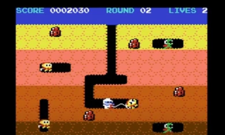 Dig Dug  - A C64 port of Dig Dug by LC-Games, an arcade game first released by Namco in 1982!