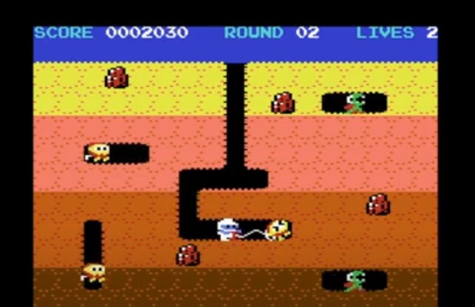 Dig Dug – A C64 port of Dig Dug by LC-Games, an arcade game first released by Namco in 1982! Dig Dug – A C64 port of Dig Dug by LC-Games, an arcade game first released by Namco in 1982!