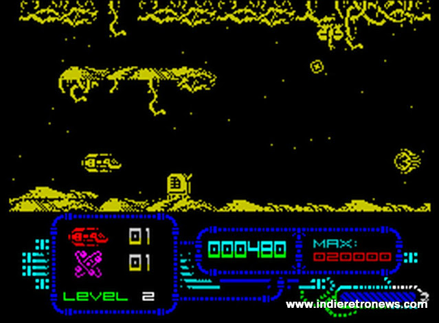 Genesis - A rather cool Arcade Shoot 'em up for the ZX Spectrum by Retroworks