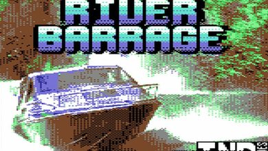 River Barrage – A fast paced river blaster for the Commodore 64 by TND GAMES