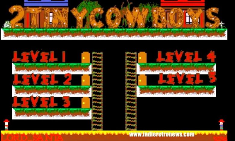 2Tinycowboys – A WIP 2-player single-screen arcade-platformer for the Amiga 500 gets a demo