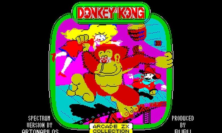 Donkey Kong – A famous 80’s game has just got a rather awesome Arcade to ZX Spectrum conversion!