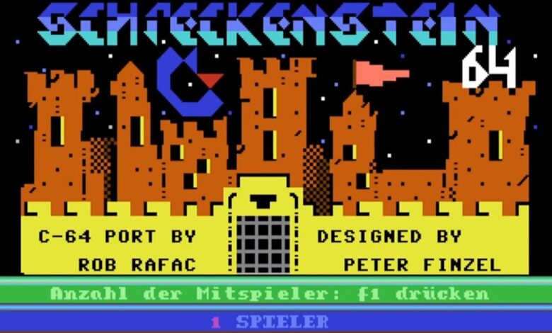 Schreckenstein 64 –  A port of the fabulous Atari 800/XL exclusive game Schreckenstein by Peter Finze!