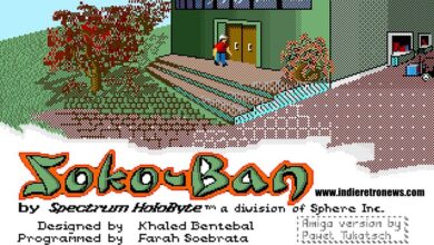 Soko-Ban – 1980’s game of Sokoban on the PC, gets a unique Amiga port by Tukinem