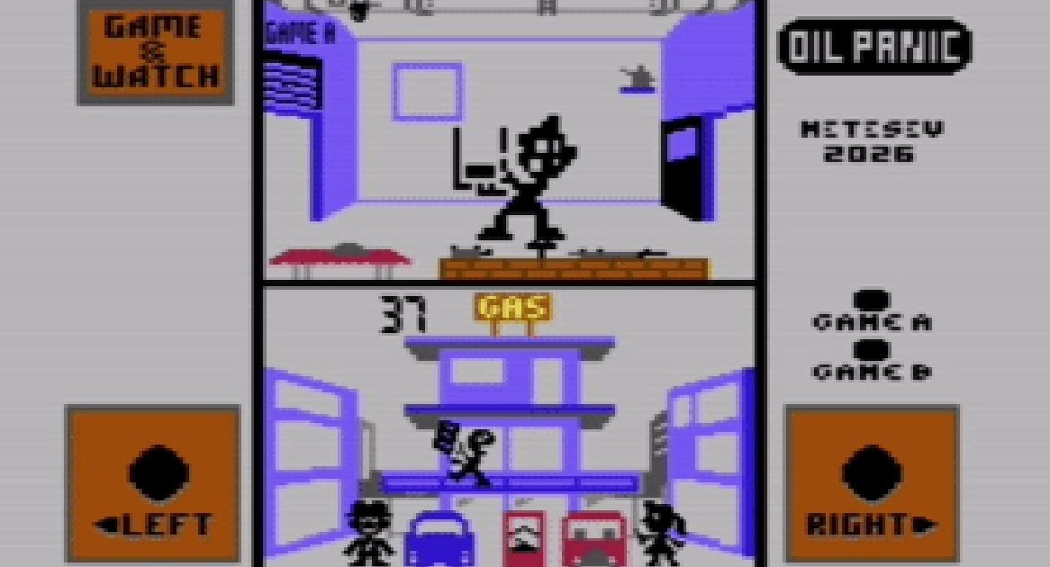 Oil Panic – A 1982 Nintendo Game & Watch game appears on the C64 Oil Panic – A 1982 Nintendo Game & Watch game appears on the C64