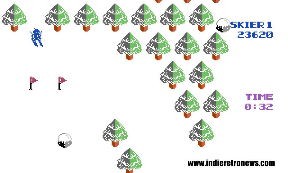 Super Slalom – Speed down the slopes in this new SKI game for the C64 Super Slalom – Speed down the slopes in this new SKI game for the C64